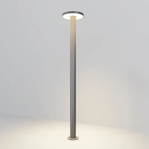Парковый светильник LED Wald O420FL-L12GF1 Maytoni уличный IP65 чёрный на 1 лампу, плафон чёрный в стиле современный хай-тек LED фото 2