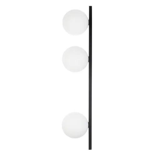 Бра Glob CL209431 Citilux белый на 3 лампы, основание чёрное в стиле современный молекула шар фото 2