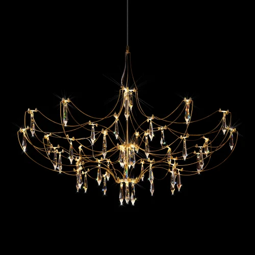 Люстра подвесная ЛЕД Мира / Mira 10589/900 Gold Asfour LOFT IT прозрачная на 1 лампу, основание золотое в стиле арт-деко капли фото 6 Люстра подвесная ЛЕД Мира / Mira 10589/900 Gold Asfour LOFT IT прозрачная на 1 лампу, основание золотое в стиле арт-деко капли фото 6