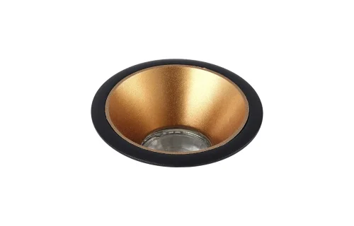 Светильник точечный CLT 052C BL-GO Crystal Lux золотой чёрный 1 лампа, основание чёрное в стиле современный  фото 2