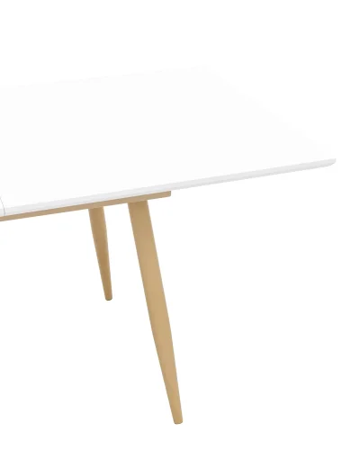 Стол обеденный Стокгольм, раскладной, 160-220*90, белый УТ000003490 Stool Group столешница белая из мдф фото 5