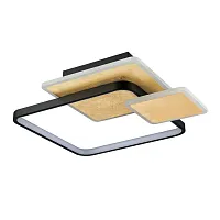 Светильник потолочный LED Goldy 6574/72CL Lumion чёрный золотой на 1 лампу, основание чёрное золотое в стиле современный 