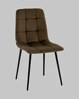 Стул Одди NEW велюр коричневый УТ000041284 Stool Group, коричневый/велюр, ножки/металл/чёрный, размеры - *****