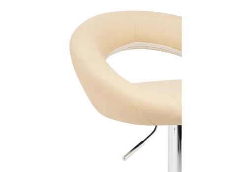 Барный стул Oazis cream / chrome 15502 Woodville, бежевый/искусственная кожа, ножки/металл/хром, размеры - *970***510*500 фото 6