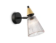 Бра LH58118 Ambrella light дымчатый на 1 лампу, основание чёрное в стиле современный 