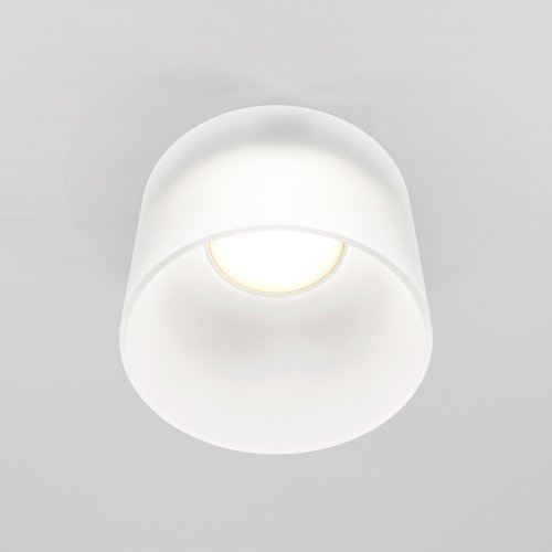 Светильник точечный Glasera DL047-01W Maytoni белый 1 лампа, основание белое в стиле хай-тек современный  фото 4