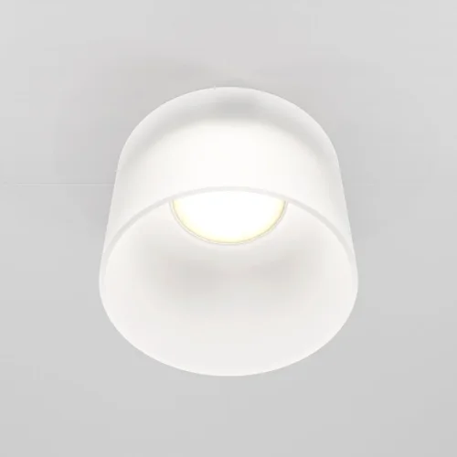 Светильник точечный Glasera DL047-01W Maytoni белый 1 лампа, основание белое в стиле хай-тек современный  фото 4