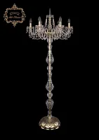 Торшер 13.23.6.200.h-160.Gd.Dr Bohemia Art Classic  прозрачный 6 ламп, основание золотое в стиле классический
