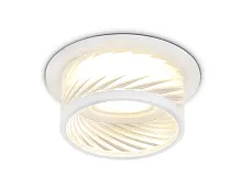 Светильник точечный TN1251 Ambrella light белый 1 лампа, основание белое в стиле хай-тек современный 