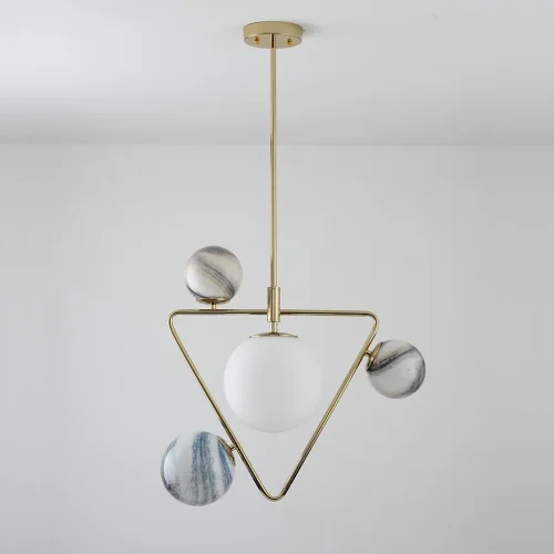 Светильник подвесной COSMOGONY A 151873-26 ImperiumLoft белый на 1 лампу, основание золотое в стиле современный лофт фото 4 Светильник подвесной COSMOGONY A 151873-26 ImperiumLoft белый на 1 лампу, основание золотое в стиле современный лофт фото 4