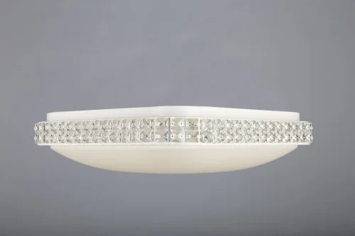 Люстра потолочная LED Calne OML-43207-42 Omnilux белая на 1 лампа, основание белое в стиле хай-тек  фото 4