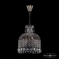 Светильник подвесной 14781/25 Pa Bohemia Ivele Crystal прозрачный 4 лампы, основание патина в стиле классика sp