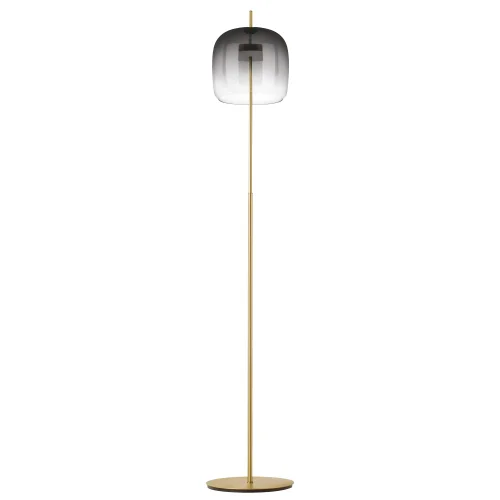 Торшер LED Cupola 804718 Lightstar  чёрный серый 1 лампа, основание золотое в стиле арт-деко
