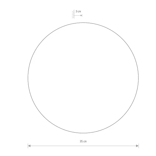 Бра LED Ring Led L 10348-NW Nowodvorski медь на 1 лампу, основание медь в стиле современный отражённый свет фото 2