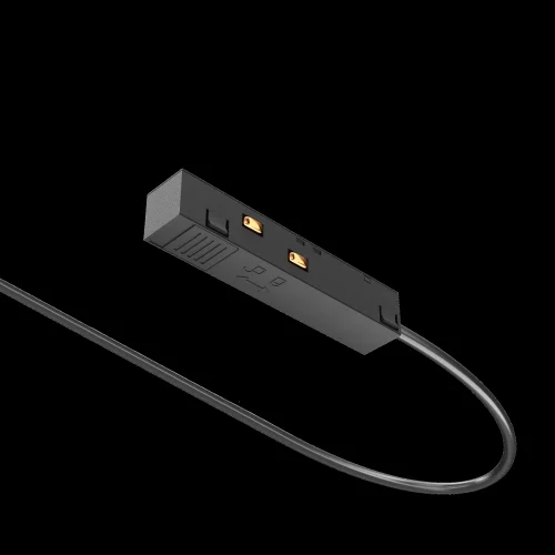 Ввод питания Magnetic track system TRA034B-42B Maytoni чёрный в стиле современный хай-тек для светильников серии Magnetic track system Exility подвесной встраиваемый накладной exility тонкая магнитная магнитный фото 3
