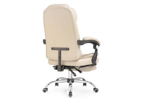 Компьютерное кресло Orvil cream 15570 Woodville, кремовый/экокожа, ножки/металл/хром, размеры - *1220***610* фото 5
