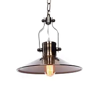 Светильник подвесной лофт Setorre LDP 711-1 MD Lumina Deco бронзовый 1 лампа, основание бронзовое в стиле лофт 