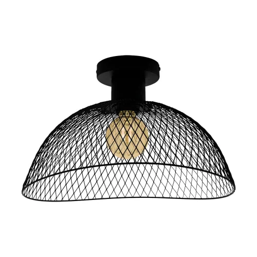 Светильник потолочный лофт Pompeya 43303 Eglo чёрный 1 лампа, основание чёрное в стиле лофт 