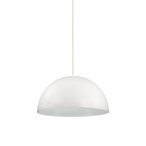 Светильник подвесной FOLK SP1 D40 BIANCO Ideal Lux белый на 1 лампу, основание белое в стиле современный 