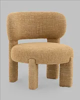 Кресло лаунж Fani, горчичный УТ000041683 Stool Group, горчичный/букле, ножки/ткань/горчичный, размеры - *****мм