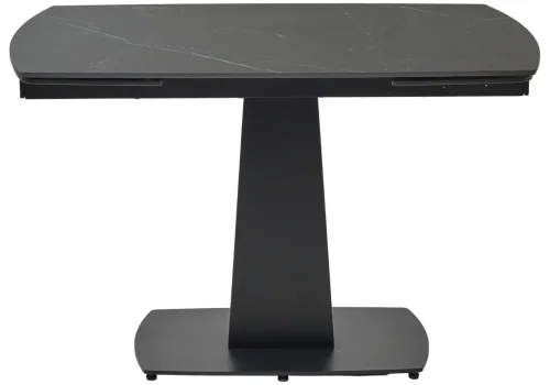Керамический стол Balde 120 matt black marble solid ceramic / black 593882 Woodville столешница чёрная из керамика фото 3
