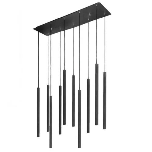Люстра подвесная Laser 8923-NW Nowodvorski чёрная на 10 ламп, основание чёрное в стиле минимализм 