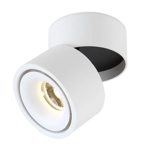 Светильник накладной LED CLT 412С WH Crystal Lux белый на 1 лампу, основание белое в стиле современный круглый