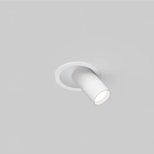 Светильник точечный Focus S C048CL-01-GU10-W Maytoni белый 1 лампа, основание белое в стиле современный хай-тек трубочки круглый фото 3