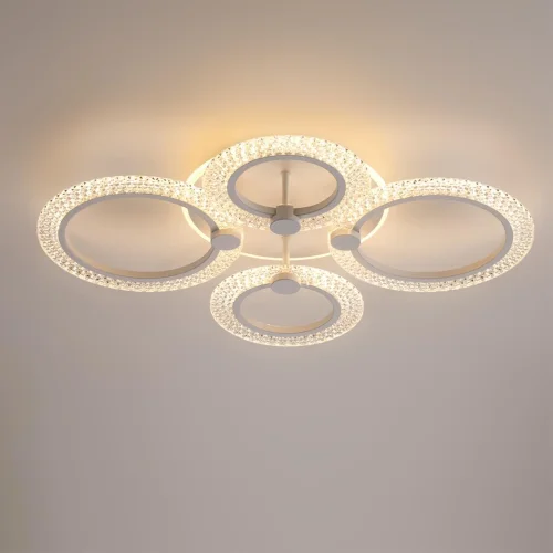 Светильник потолочный LED Molly 8017/60CL Lumion белый на 1 лампу, основание белое в стиле минимализм фото 7