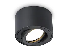 Светильник накладной TN223 Ambrella light чёрный 1 лампа, основание чёрное в стиле хай-тек современный круглый