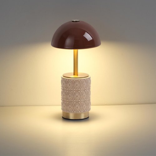 Настольная лампа LED Lulu 5453/3TL Odeon Light коричневая на 1 лампу, основание латунь коричневое керамика металл в стиле классический современный аккумулятор фото 5