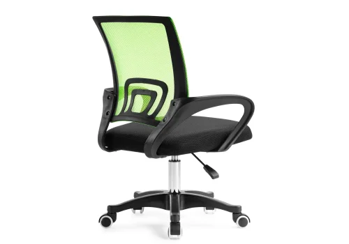 Компьютерное кресло Turin black / green 15434 Woodville, чёрный зелёный/ткань, ножки/пластик/чёрный, размеры - *900***600* фото 5