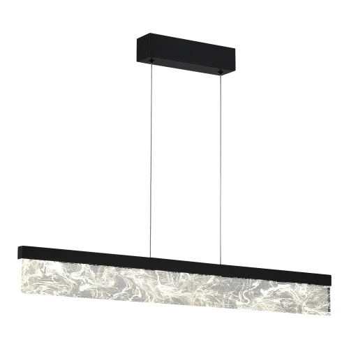 Светильник подвесной LED Splendid SL6234.403.36 ST-Luce серый прозрачный на 1 лампу, основание чёрное в стиле хай-тек 