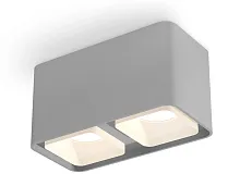 Светильник накладной Techno Spot XS XS7852010 Ambrella light серый 2 лампы, основание серое в стиле модерн хай-тек прямоугольный