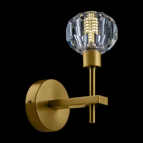Бра Grace FR5114WL-01BZ Freya прозрачный на 1 лампа, основание золотое в стиле классический  фото 3