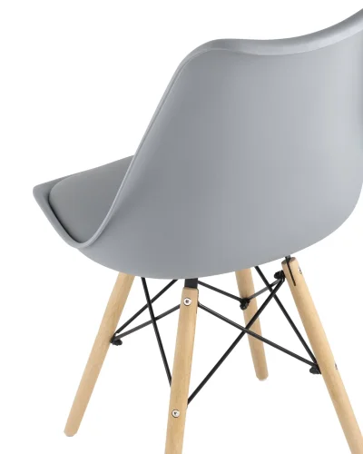 Стул Freames, серый УТ000025485 Stool Group, серый/пластик, ножки/дерево/бежевый, размеры - ****480*430 фото 5