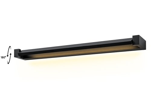 Бра ЛЕД KANTO AP20W LED BL Crystal Lux чёрный на 1 лампу, основание чёрное в стиле минимализм 