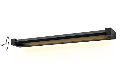 Бра ЛЕД KANTO AP20W LED BL Crystal Lux чёрный на 1 лампу, основание чёрное в стиле минимализм 