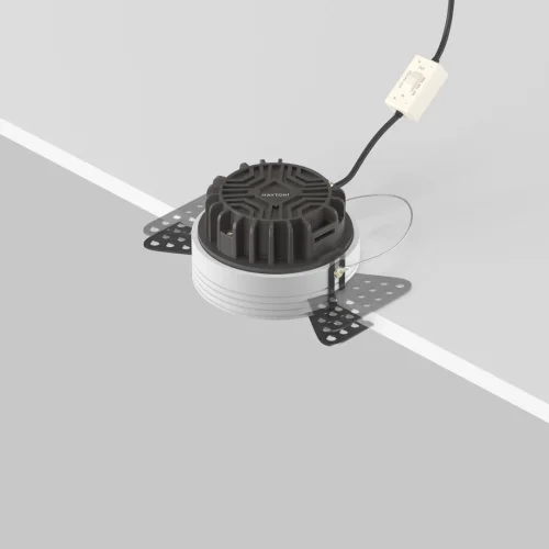 Светильник точечный LED Okno DL055-8W3-4-6K-TRS-W Maytoni белый на 1 лампу, основание белое в стиле хай-тек современный круглый для затирки фото 4