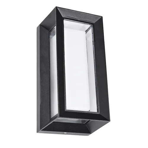 Настенный светильник уличный LED Ulysses A8130AL-1BK Arte Lamp уличный IP54 чёрный на 1 лампу, плафон белый в стиле современный LED