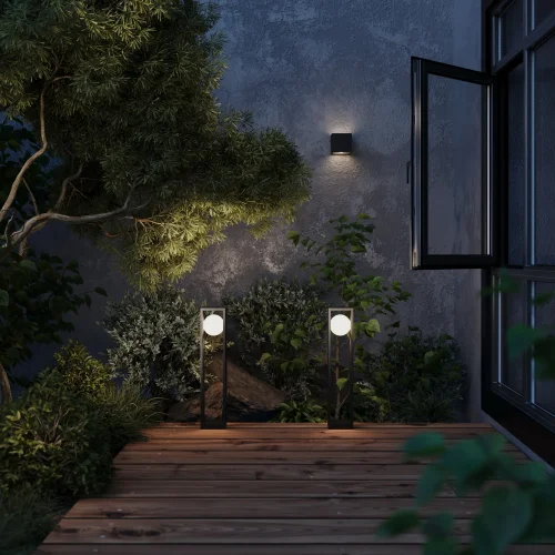 Настенный светильник LED уличный Slate O483WL-L10GF3K Maytoni уличный IP65 графит на 1 лампу, плафон белый в стиле современный хай-тек LED фото 9 Настенный светильник LED уличный Slate O483WL-L10GF3K Maytoni уличный IP65 графит на 1 лампу, плафон белый в стиле современный хай-тек LED фото 9