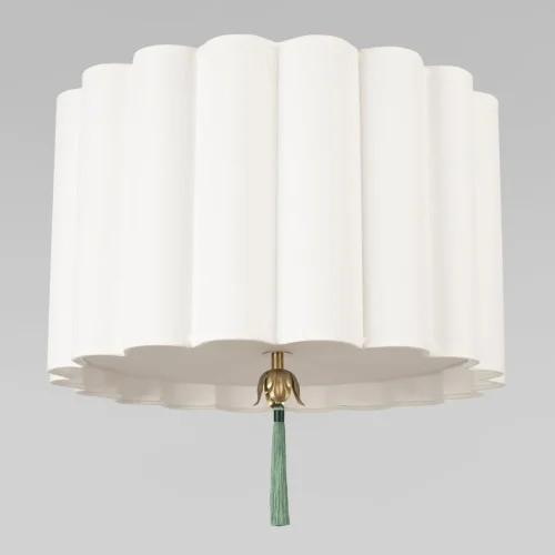 Светильник потолочный Mellow 10306 Light linen LOFT IT белый бежевый на 3 лампы, основание латунь в стиле современный фото 3