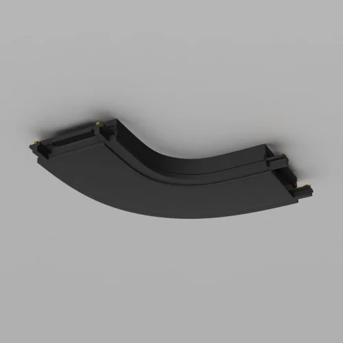 Конектор питания полукруглый черный Magnetic track system Radity TRA084CR-11B Maytoni чёрный в стиле хай-тек современный для светильников серии Magnetic track system Radity подвесной накладной radity радиусная магнитная магнитный фото 6