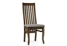Деревянный стул Арлет Tenerife stone / орех 543605 Woodville, серый/ткань, ножки/массив бука/орех, размеры - ****450*550