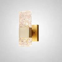 Настенный светильник ARIMO WALL L1 209149-23 ImperiumLoft прозрачный на 1 лампу, основание чёрное в стиле современный 