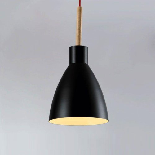 Светильник подвесной Toni V1281-1P Moderli чёрный 1 лампа, основание чёрное в стиле скандинавский  фото 2