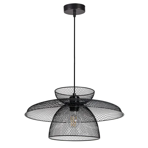 Светильник подвесной Castello A7067SP-1BK Arte Lamp чёрный на 1 лампу, основание чёрное в стиле лофт современный 