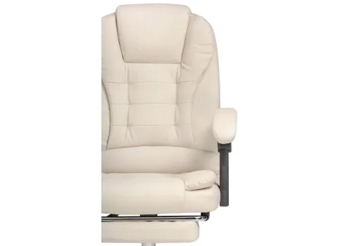 Компьютерное кресло Orvil cream 15570 Woodville, кремовый/экокожа, ножки/металл/хром, размеры - *1220***610* фото 8