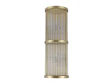 Бра 3287/A brass Newport прозрачный 4 лампы, основание латунь в стиле американский современный классический 