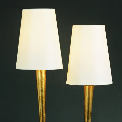 Настольная лампа PAOLA PAN ORO 3546 Mantra белая 2 лампы, основание золотое металл в стиле современный  фото 4